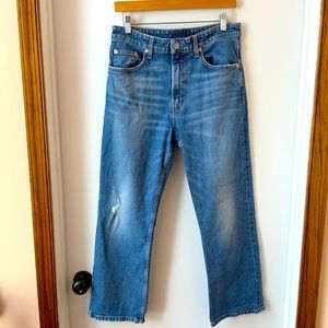 Lucky Brand cropped “Lucky Pins” high-waisted jeans - size 8/29